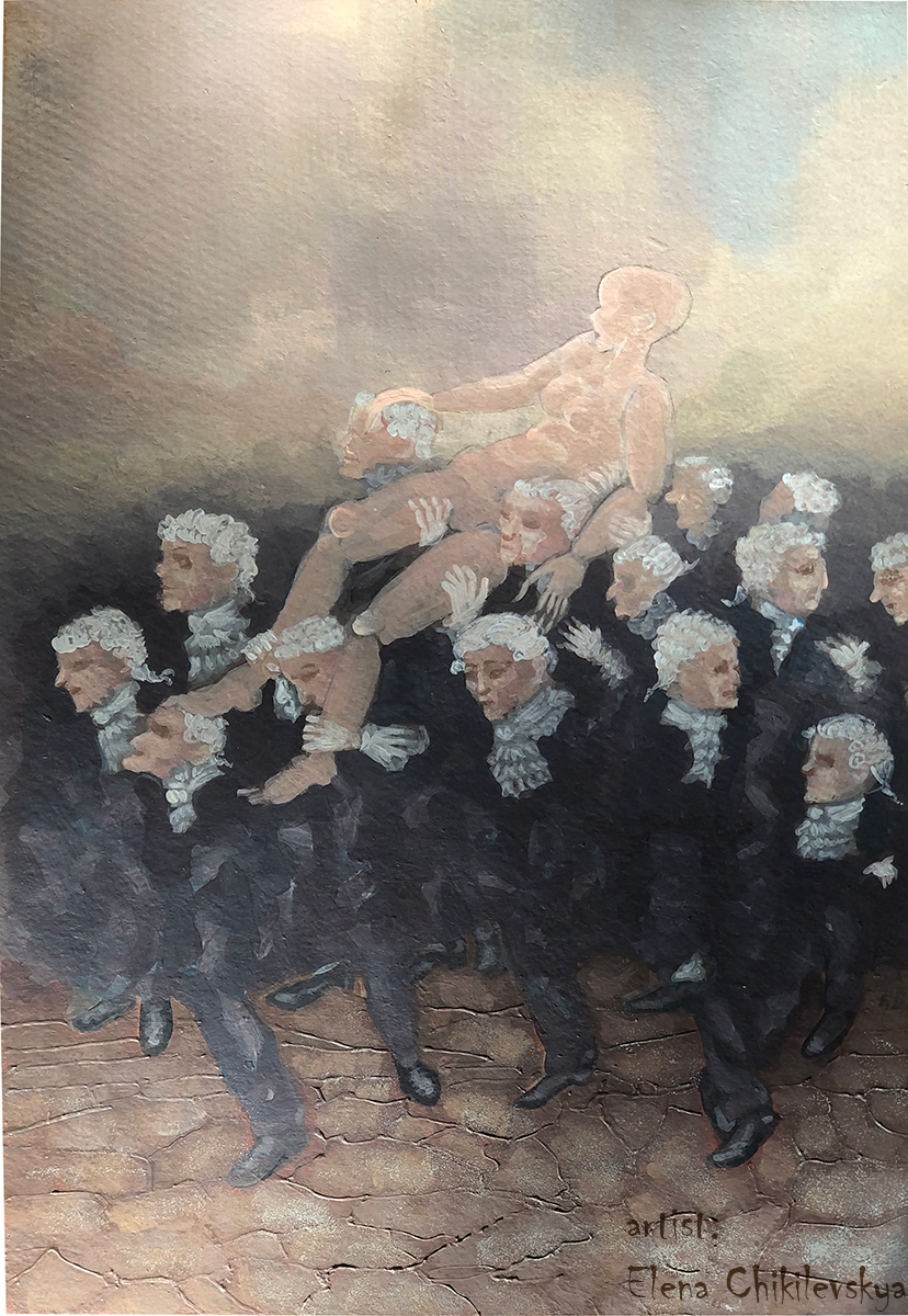 Концептуальная иллюстрация: Хождение с Олимпией по пустыне (по мотивам Э.Т.А.Гофмана)